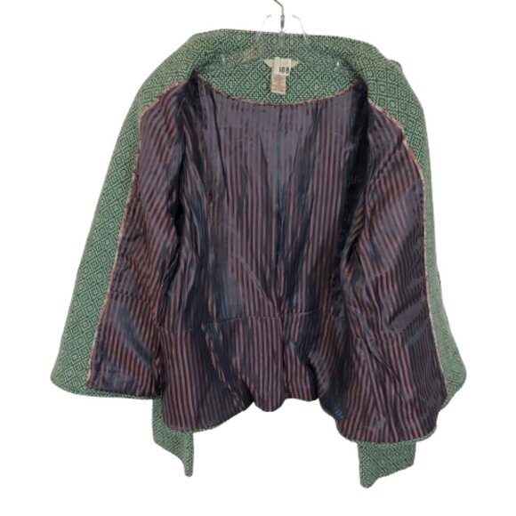 Womens Size 14 Sundance Military Inspired Geometric Weave Wool Blend Jacket - Picture 4 of 5